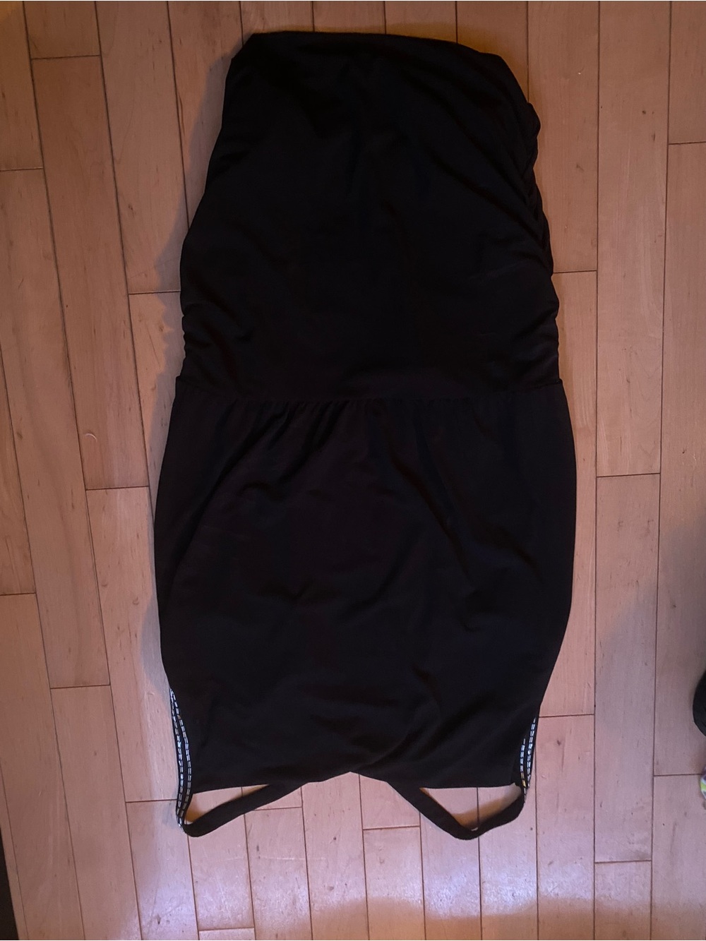 BLACK FOLDOVER DRESSES GUESS